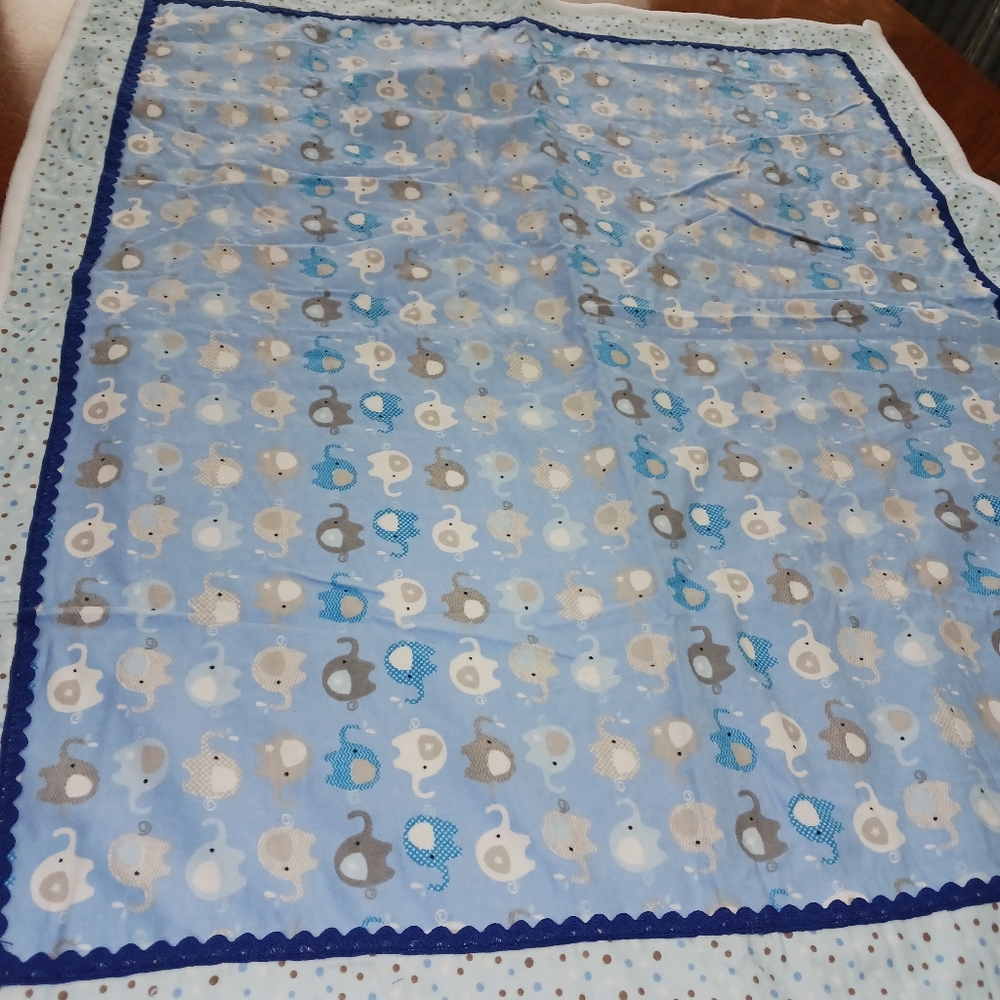 Handmade Elephant baby blanket